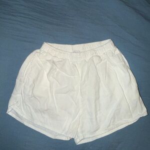 Women's Athletic White Shorts